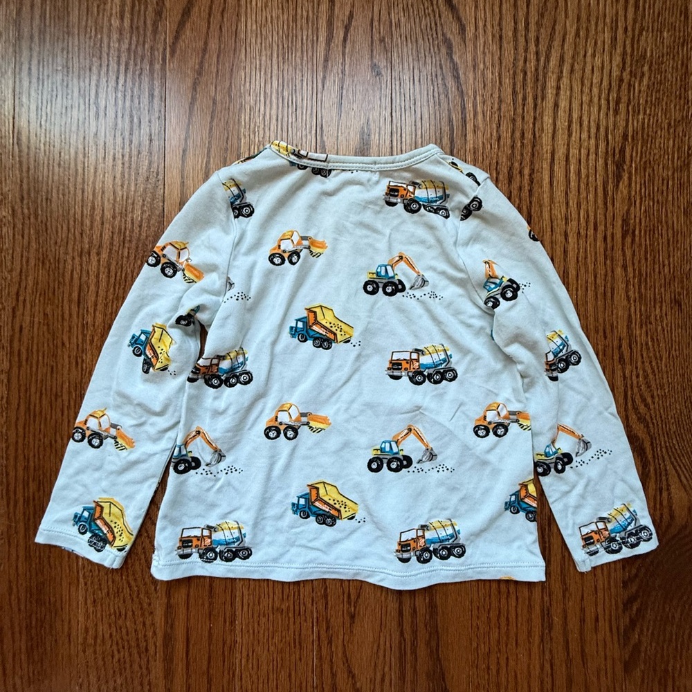 NWOT Angel Dear Bamboo Construction Trucks Shirt 12-18 Months - Picture 3 of 6